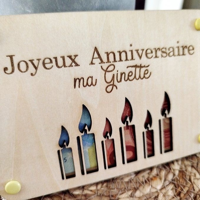 Carte cadeau bougies 