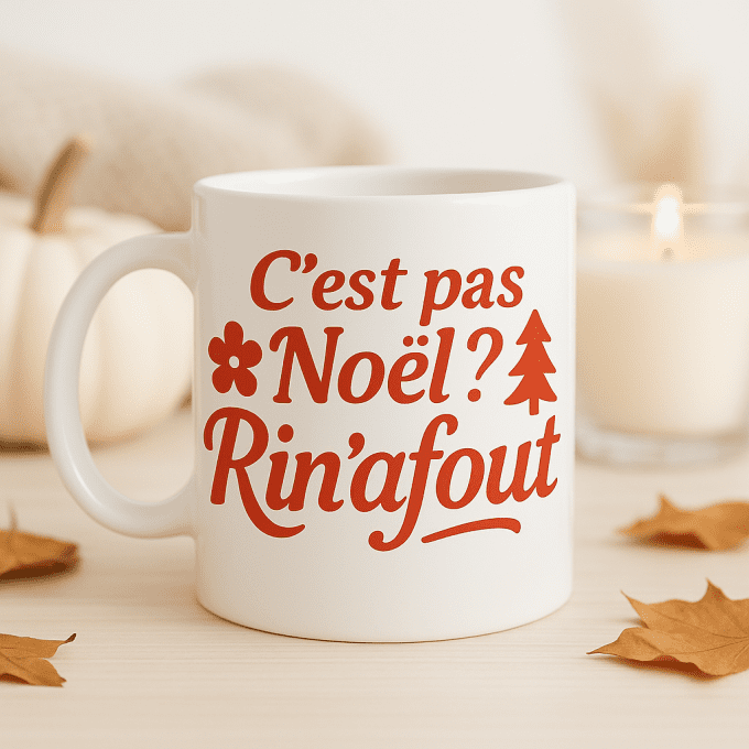 Mug C'est pas Noël Rin'afout 