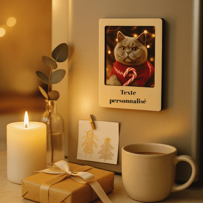 Cadre magnet avec photo de Noël