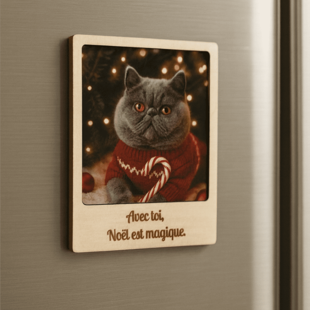 Cadre magnet avec photo de Noël