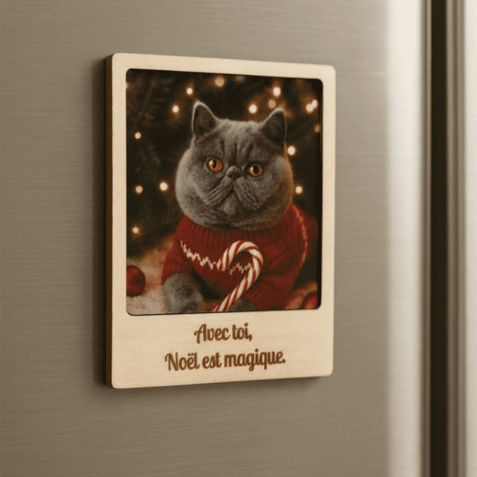 Cadre magnet avec photo de Noël