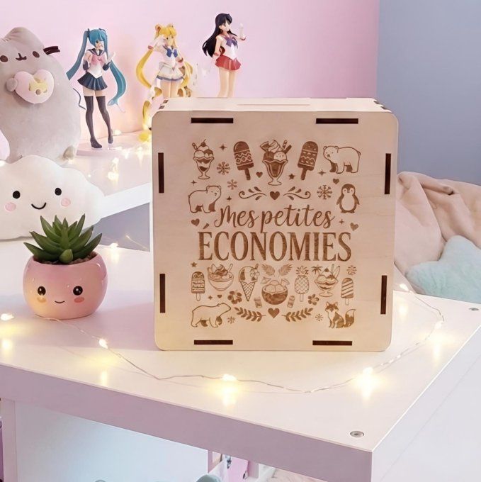 Tirelire Kawaii - Objectif 400€ : Mes Petites Économies