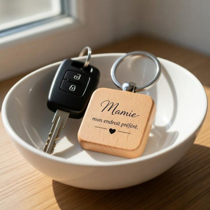 Porte-clés Mamie personnalisé