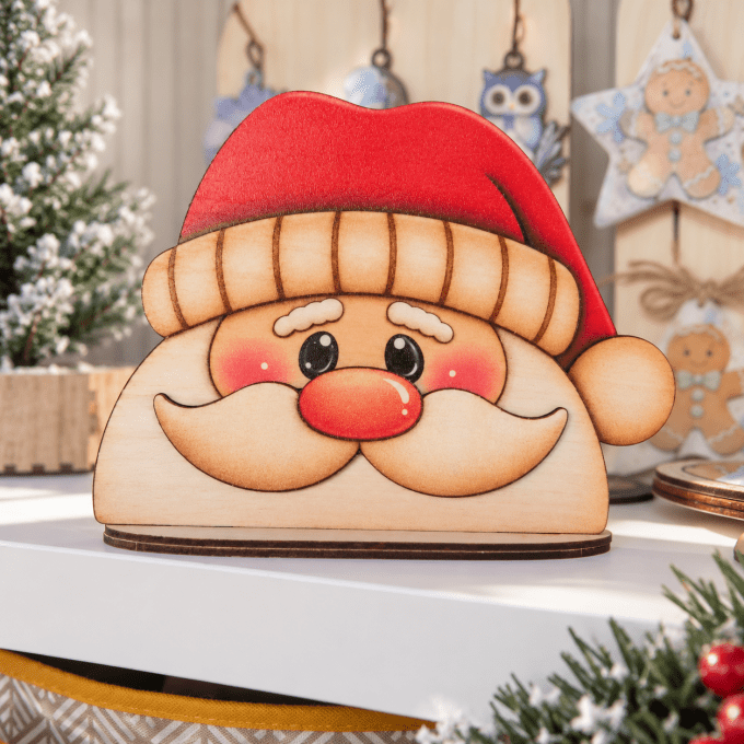 Grandes décorations de Noël en bois 
