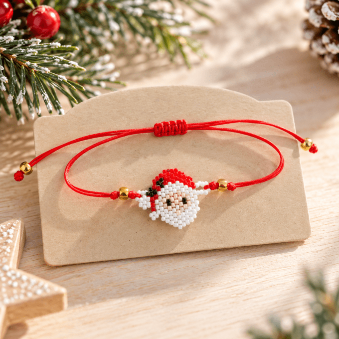 Bracelets de Noël en perles – Petits cadeaux à offrir