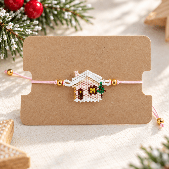 Bracelets de Noël en perles – Petits cadeaux à offrir