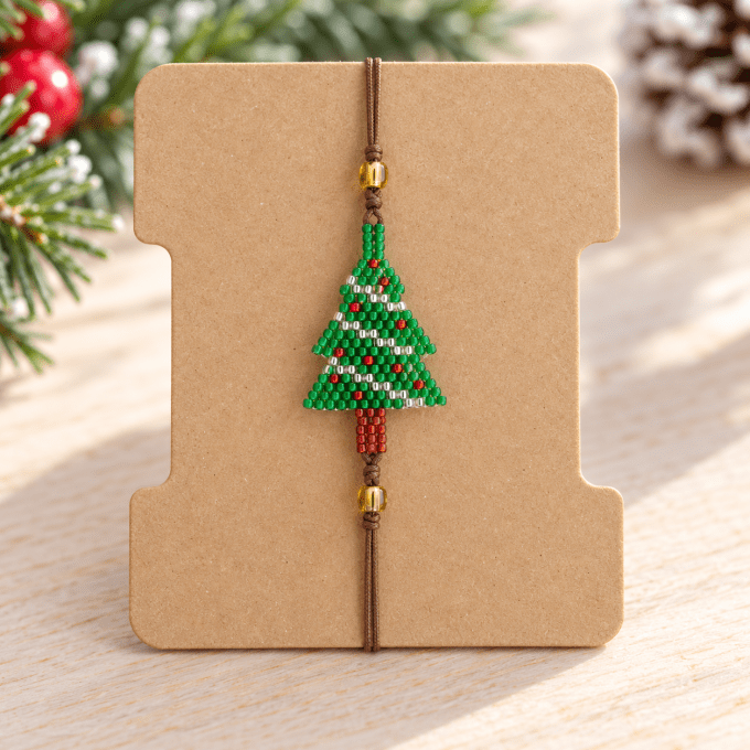 Bracelets de Noël en perles – Petits cadeaux à offrir