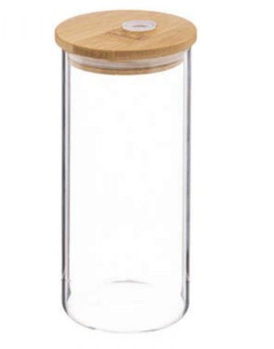 Gobelet verre et bambou, fleurs