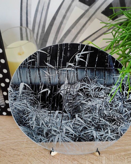 Gravure photo sur miroir