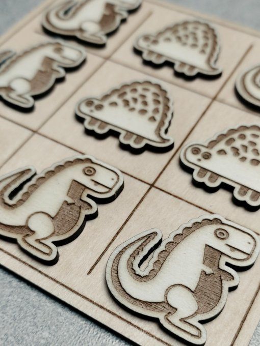Morpion, modèle Dinosaures